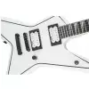 Jackson Js Series Signature Gus G. Star Js32, Rosewood Fingerboard, Satin White With Black Pinstripes