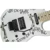 Charvel Warren Demartini Usa Signature Frenchie, Maple Fingerboard, Snow White With Frenchie Graphic