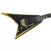 Jackson X Series Rhoads Rrx24, Rosewood Fingerboard, Black With Yellow Bevels