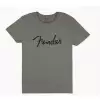 Fender Spaghetti Logo Men′s Tee, Grey, Xxl