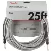 Fender Professional Series Instrument Cable 25′ White Tweed