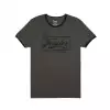 Fender Beer Label Men′s Ringer Tee, Gray/Black, Medium