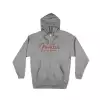 Fender Electric Instruments Men′s Zip Hoodie, Gray, Xl