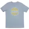 Fender Cali Coastal Yellow Waves Men′s Tee, Blue, S