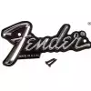 Fender Standard Amplifier Logo, Black/Silver Logo