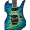 BC Rich Mockingbird Extreme Exotic Floyd Rose Quilted Maple Top Cyan Blue