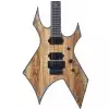 BC Rich Warlock Extreme Exotic Floyd Rose Spalted Maple Top Natural Transparent