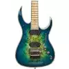 BC Rich Shredzilla Z6 Prophecy Exotic Floyd Rose Burl Top Cyan Blue