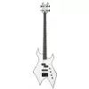 BC Rich Chris Kael Signature Warlock Bass Satin White