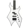 BC Rich Chris Kael Signature Warlock Bass Satin White