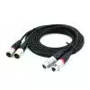 Procab REF7102x XLRf -> 2x XLRm 3m