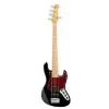 Sadowsky MetroExpress 21-Fret Hybrid P/J Bass, Maple Fingerboard, 5-String - Solid Black High Polish