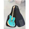 Fender American Acoustasonic Jazzmaster Ocean Turquoise Ebony Fingerboard uszkodzona