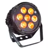 LIGHT4ME BLACK PAR 7x10W RGBWA LED - reflektor LED mocny lekki