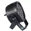 LIGHT4ME BLACK PAR 7x10W RGBWA LED - reflektor LED mocny lekki