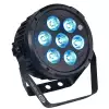 LIGHT4ME BLACK PAR 7x10W RGBWA LED - reflektor LED mocny lekki