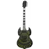 Schecter Wylde Audio Barbarian Grimmest Green Psychic Bullseye  electric guitar