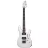 Schecter C-6 Deluxe FR Satin White electric guitar