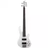 Schecter C-5 Deluxe Satin White bass guitar