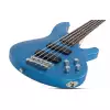 Schecter C-5 Deluxe Satin Metallic Light Blue bass guitar