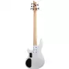 Schecter C-5 Deluxe Satin White bass guitar