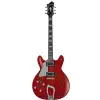 Hagstrom Super Viking Wild Cherry Transparent Flame LH gitara elektryczna, leworęczna