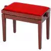 Grenada BG 27 piano bench, gloss mahogany, red drubbing