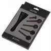 AN violin tailpiece set 4/4 a la Hill ebony heart, black ball