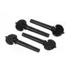 AN violin tailpiece set 4/4 a la Hill ebony heart, black ball