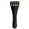 AN violin tailpiece set 4/4 a la Hill ebony, gold fret, golden binding