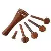 AN violin tailpiece set 4/4 a la Schweizer rosewood, godl ball