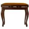 Grenada BG 2 piano bench, gloss walnut, gold drubbing