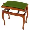 Grenada BG 2 piano bench, matte cherry, green drubbing