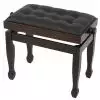 Polonez B-1 piano bench Lux, matte rosewood, leather eco