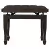 Polonez B-1 piano bench Lux, matte rosewood, leather eco