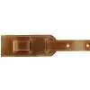 Filippe guitar leather belt 7 cm brown