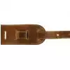 Filippe guitar leather belt 9 cm brown