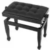 Polonez B-1 piano bench Lux, gloss black, leather eco