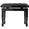 Polonez B-1 piano bench Lux, gloss black, leather eco