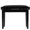 Grenada BG 27 piano bench, gloss black, leather