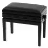 Grenada BG 5 piano bench with drawer, gloss black, leather