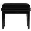 Grenada BG 5 piano bench with drawer, gloss black, leather