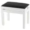 Polonez B-2 piano bench Standard, matte white, black drubbing Polonez B-2 piano bench Standard, matte white, black drubbing