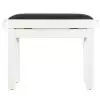 Polonez B-2 piano bench Standard, matte white, black drubbing Polonez B-2 piano bench Standard, matte white, black drubbing