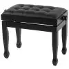 Polonez B-1 piano bench Lux, matte black, leather eco