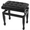 Polonez B-1 piano bench Lux, matte black, leather eco