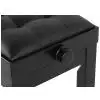 Polonez B-1 piano bench Lux, matte black, leather eco