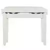 Grenada BG 27 piano bench, gloss white, leather