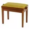 Grenada BG 27 piano bench, gloss walnut, gold drubbing