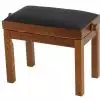 Polonez B-2 piano bench Standard, matte walnut, black drubbing